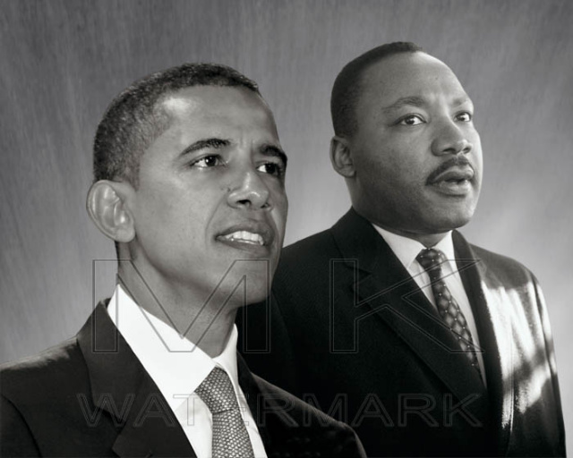 Barack Obama and Martin Luther King Jr.